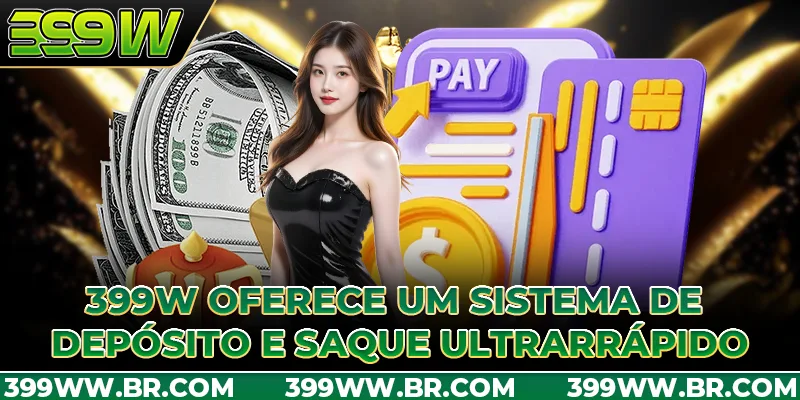 399W oferece um sistema de depósito e saque ultrarrápido