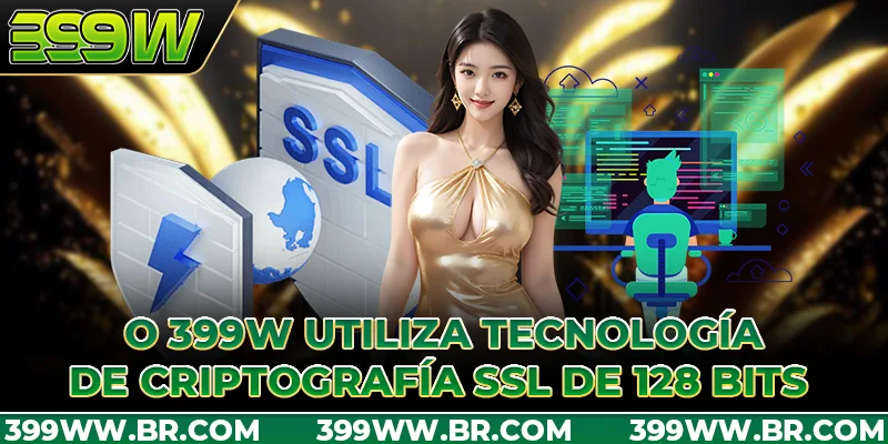 O 399W utiliza tecnología de criptografía SSL de 128 bits