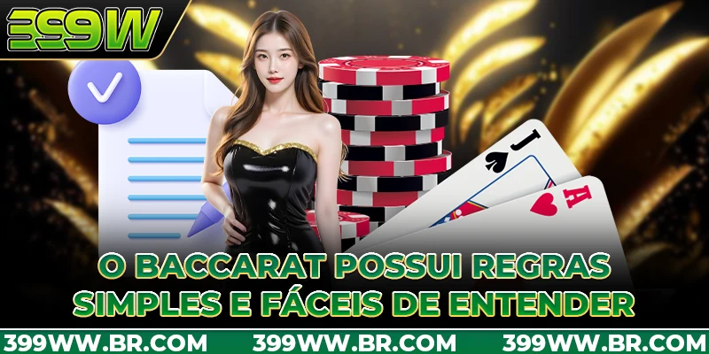 O Baccarat possui regras simples e fáceis de entender