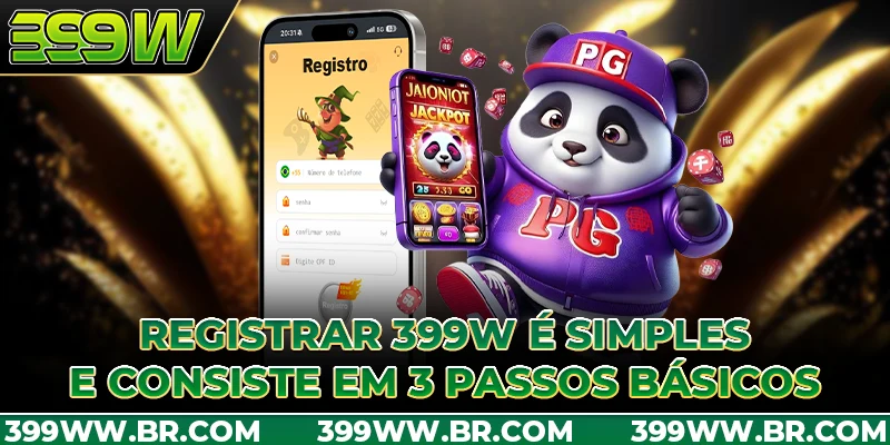 Registrar 399W é simples e consiste em 3 passos básicos